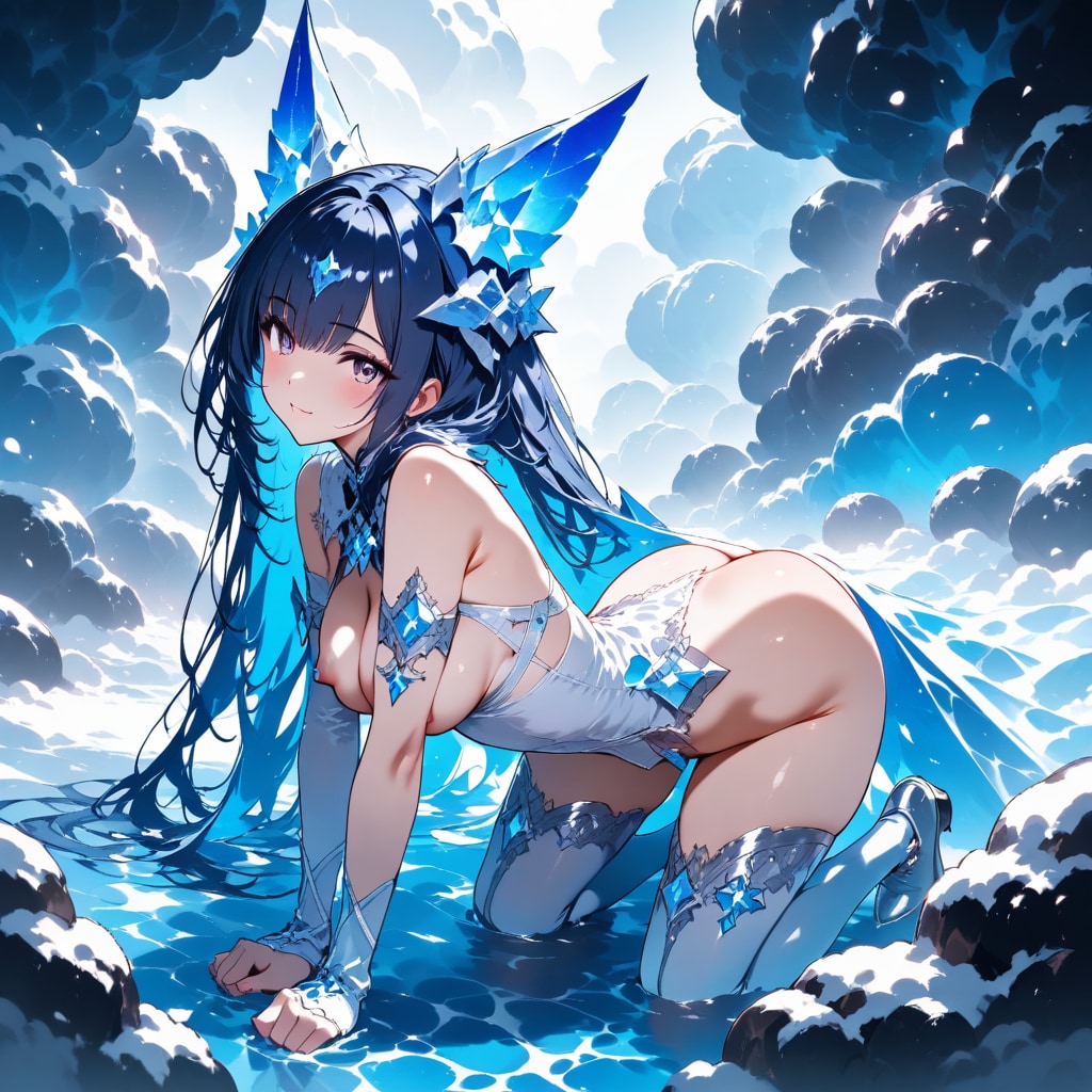 クリスタルなウルフ少女