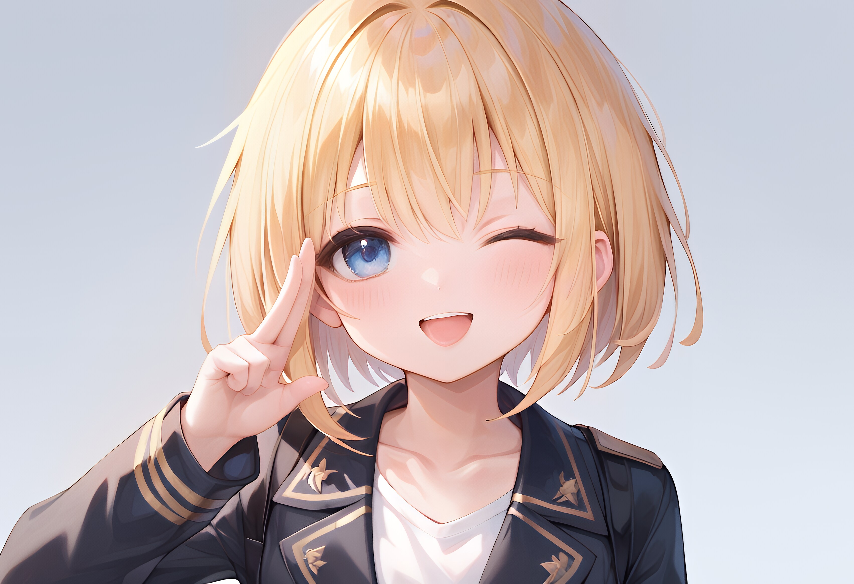 笑顔にウインク | の人気AIイラスト・グラビア