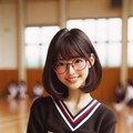 眼鏡女子 楓のチア 5枚目
