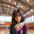 眼鏡女子 楓のチア 3枚目