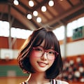 眼鏡女子 楓のチア 4枚目