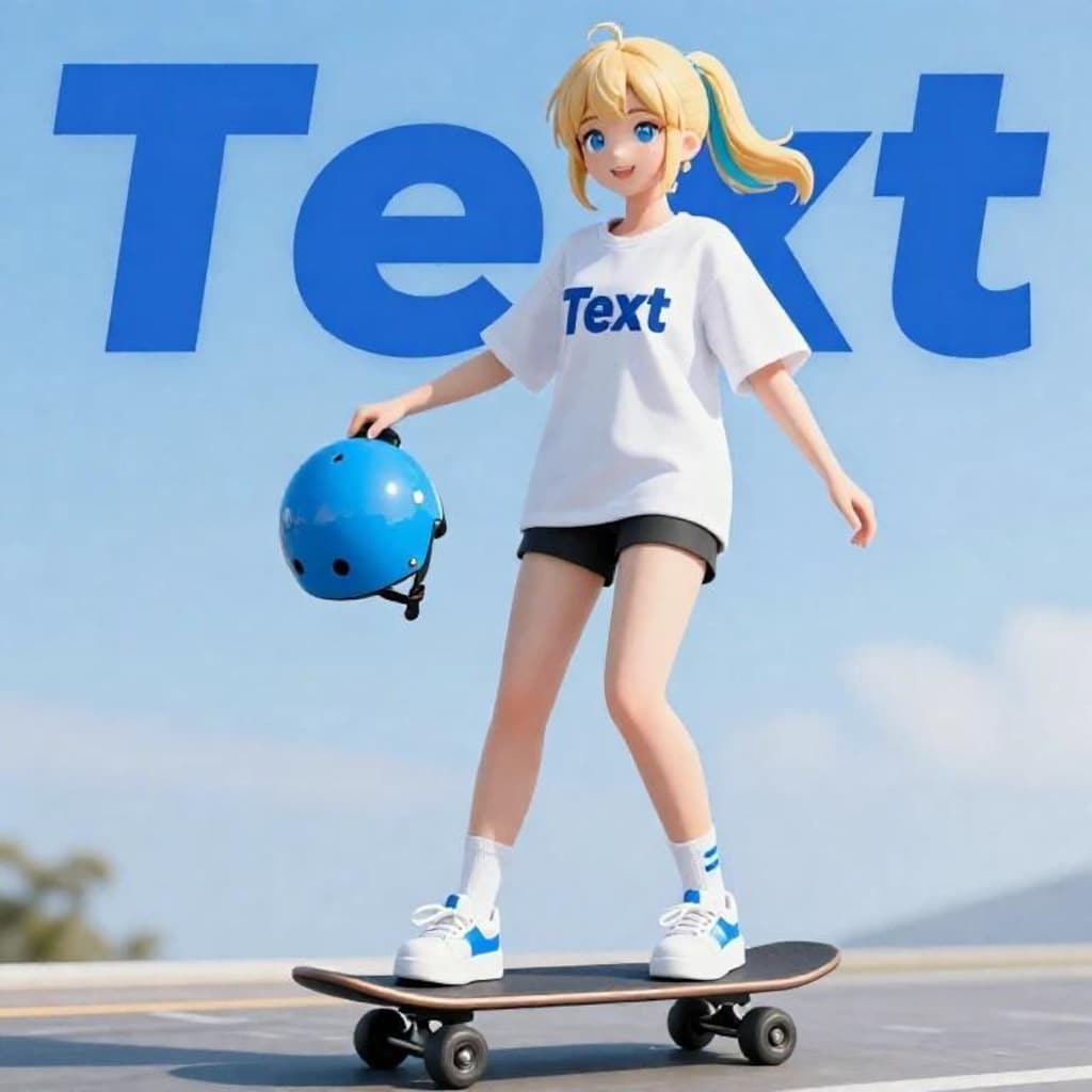 キックボード少女　２