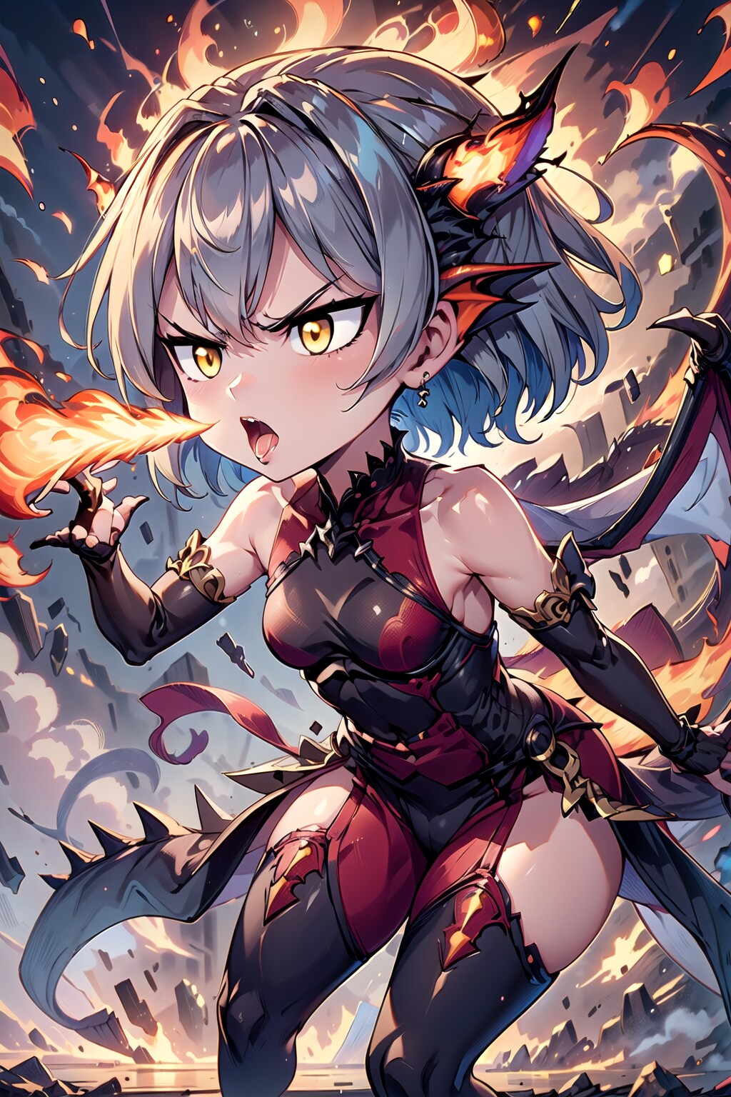 お怒りな破壊の竜