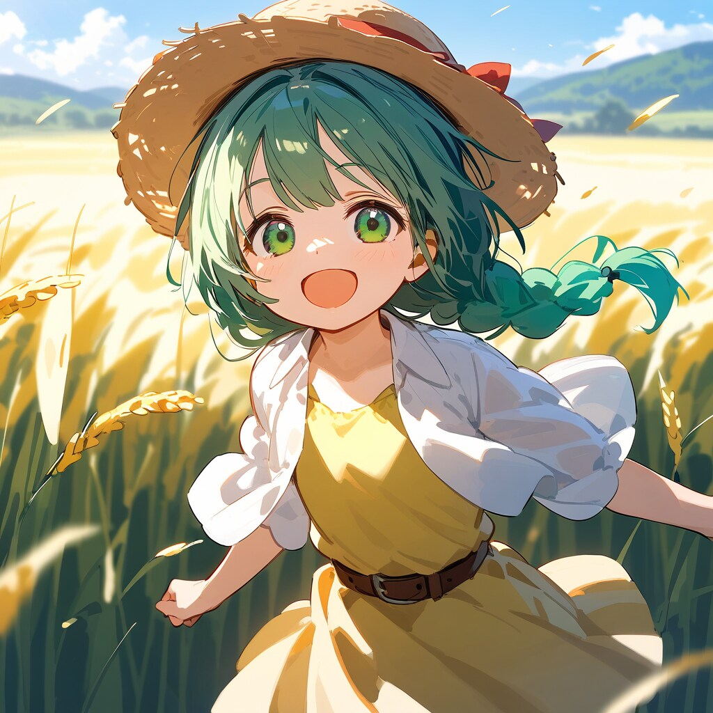 麦わら帽子の女の子（GARLAND） | の人気AIイラスト・グラビア