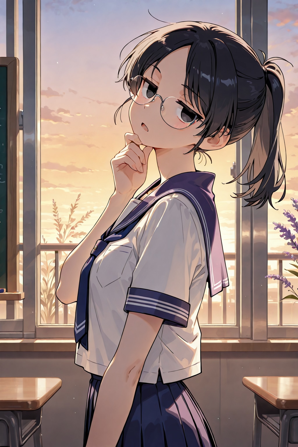 眼鏡×公立ダサ制服女子５７