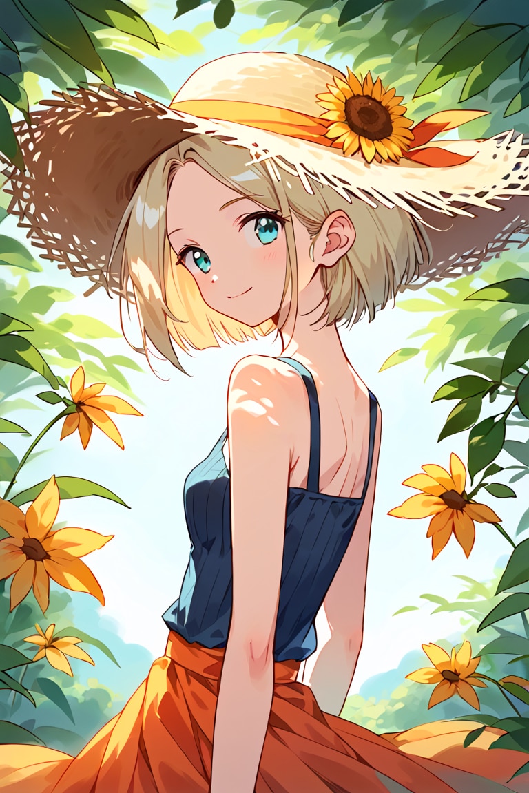 リブ・ニットの夏