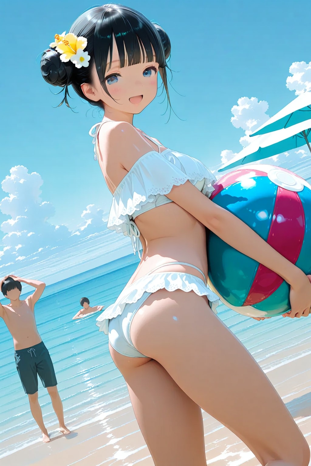 海水浴のおだんごちゃん🍡✨