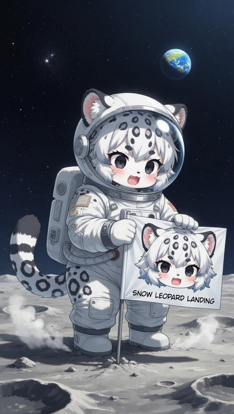 月面でイタズラだ！メスガキちゃん | の人気AIイラスト・グラビア