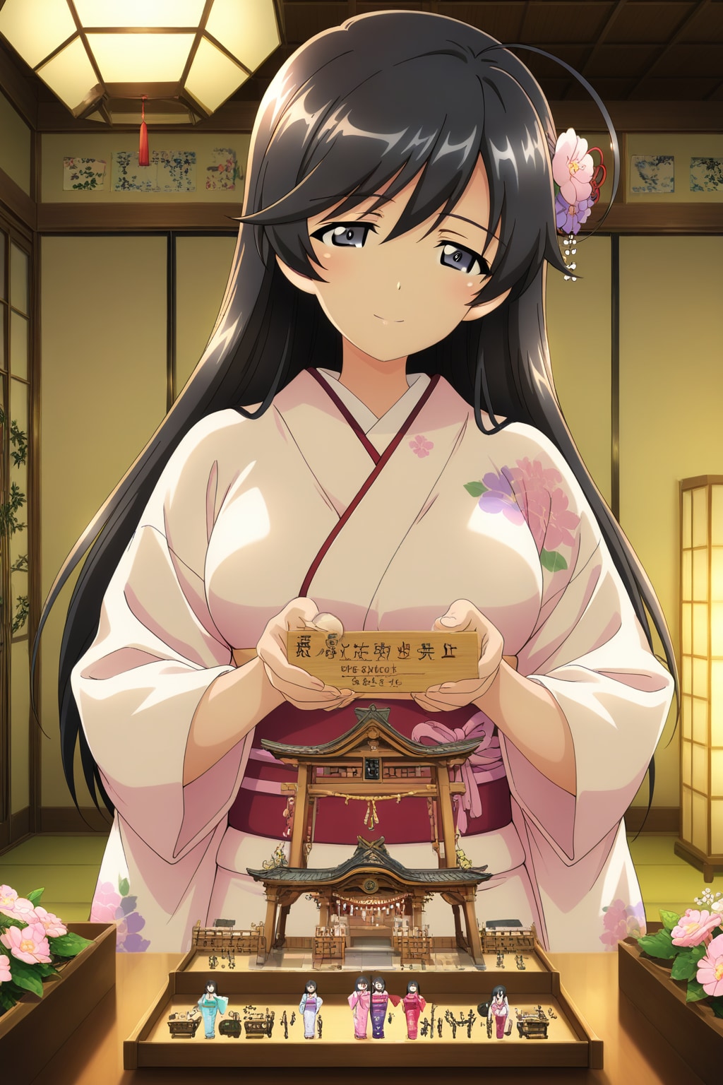 華道とジオラマな華さん👘❤️ | の人気AIイラスト・グラビア