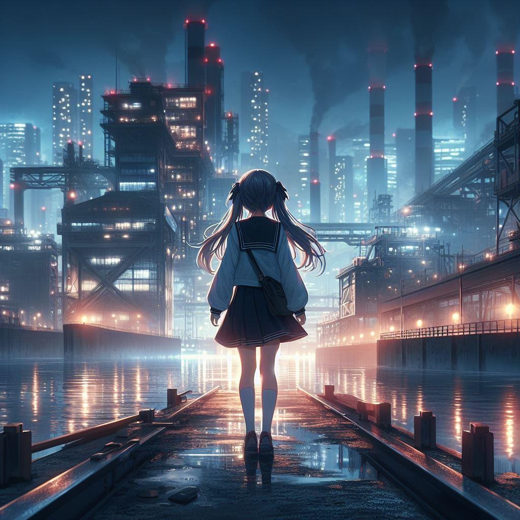 工場夜景