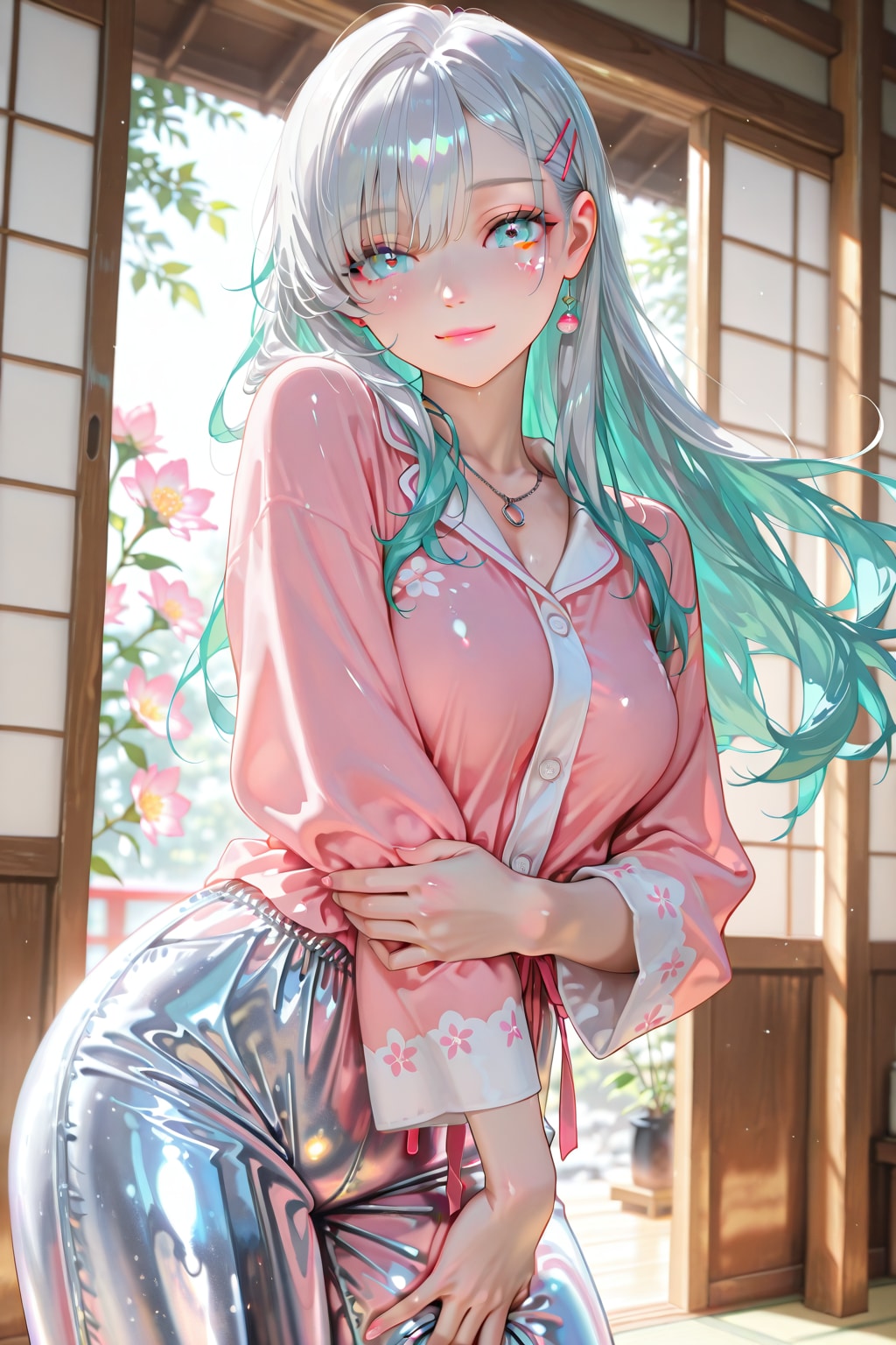 ナチュラルメイクと髪色をイメージチェンジした葵ちゃん❤️ | の人気AIイラスト・グラビア