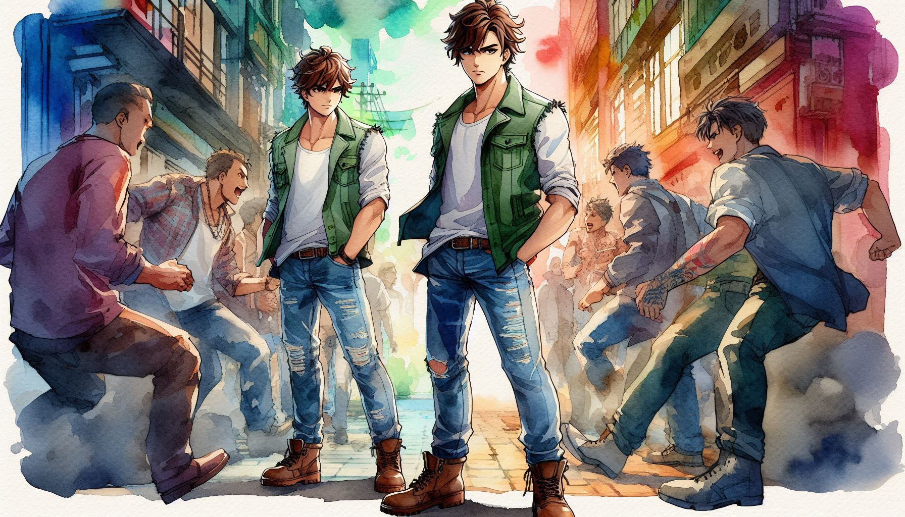 恋人の仇を取る男 | の人気AIイラスト・グラビア