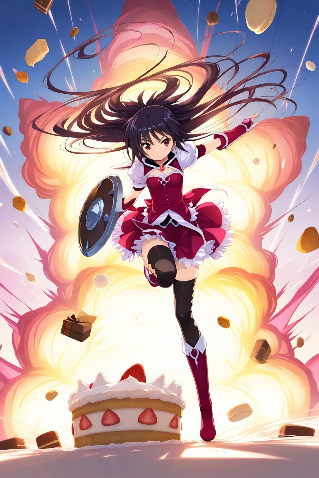 【飛翔】お菓子と共に跳べ | の人気AIイラスト・グラビア