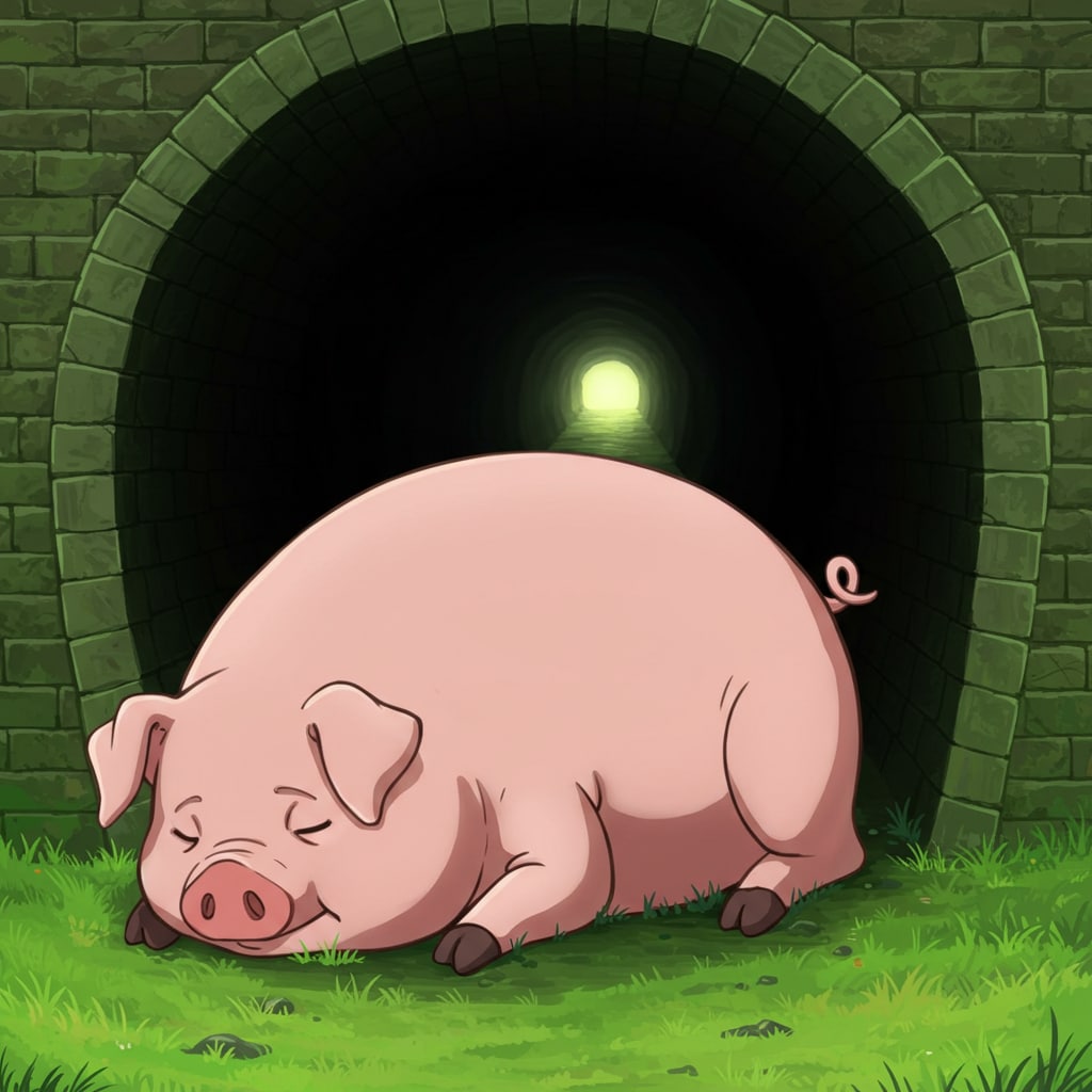 トンネルで豚寝る | の人気AIイラスト・グラビア