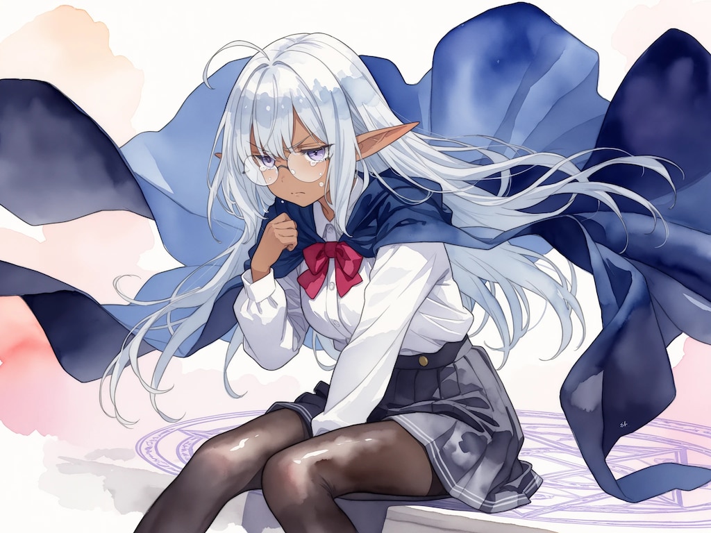 ドジっ子ダークエルフちゃん