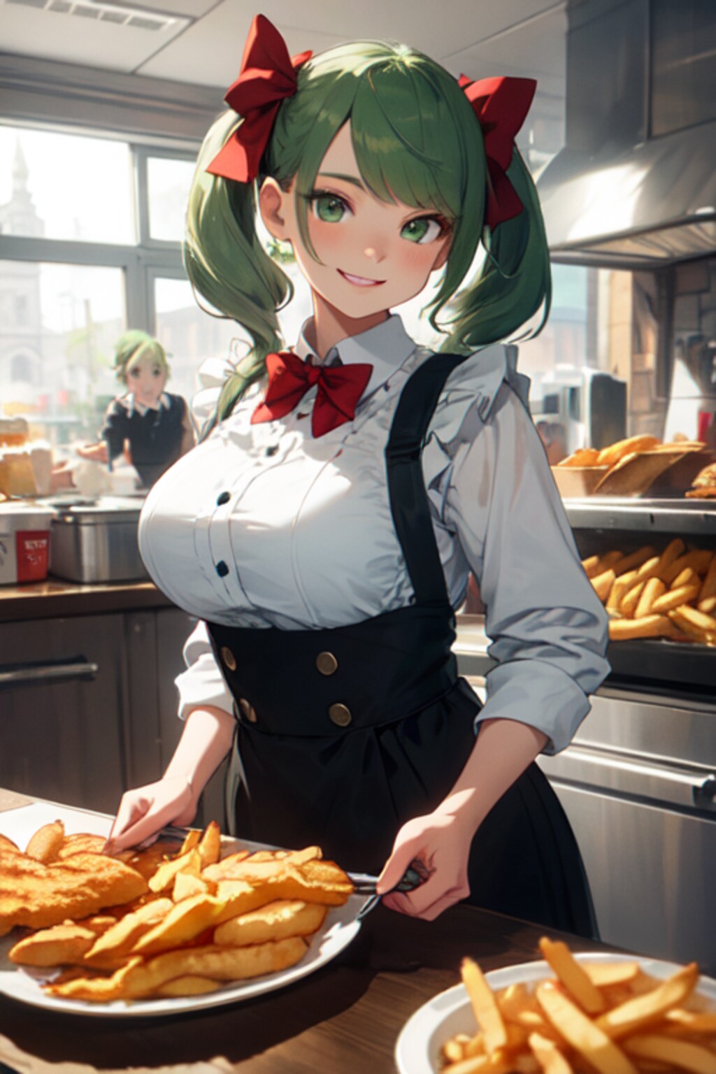 フィッシュ＆チップス、召し上がれ🎵