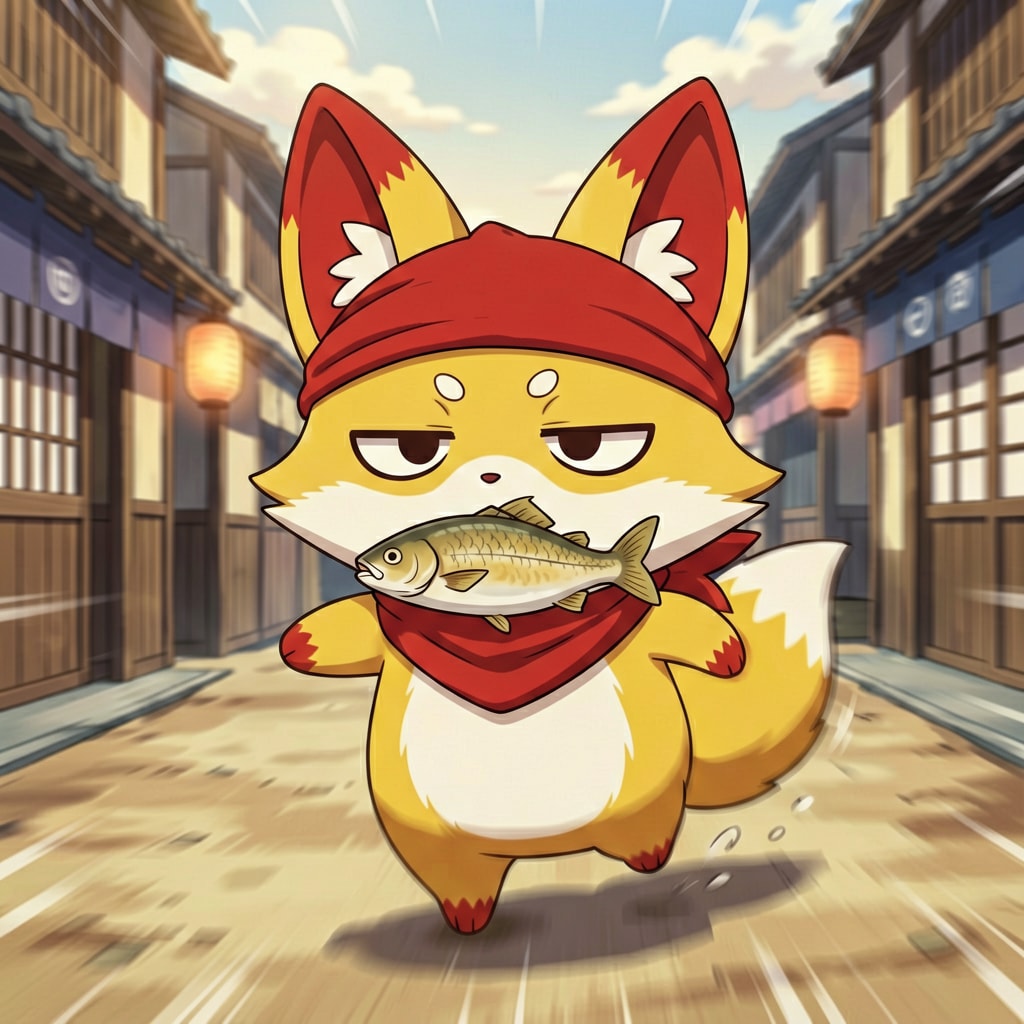 おさかにゃ咥えたキツネ