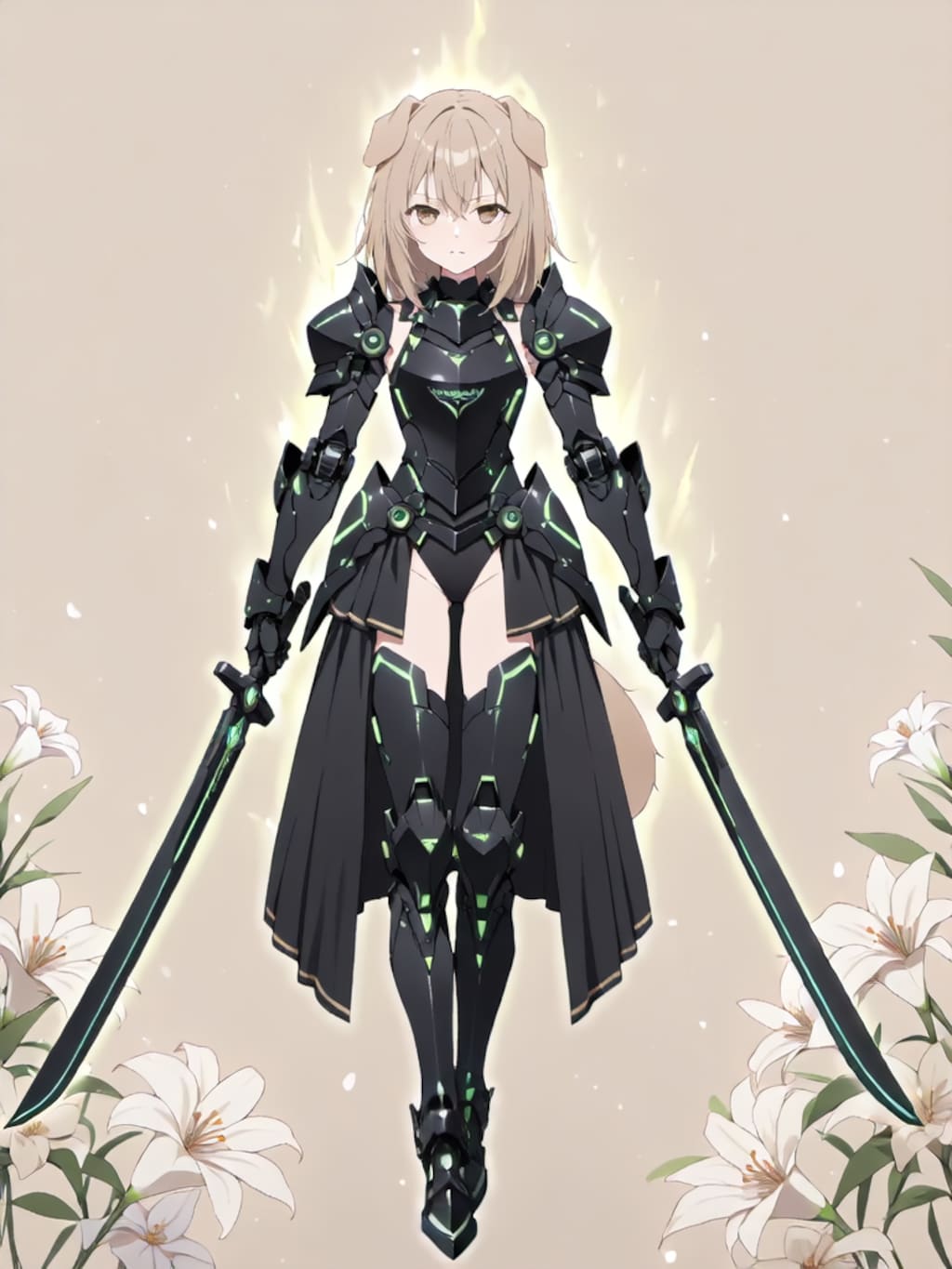 装着！けもぱわーど ぶらっく！【パラパライラスト】