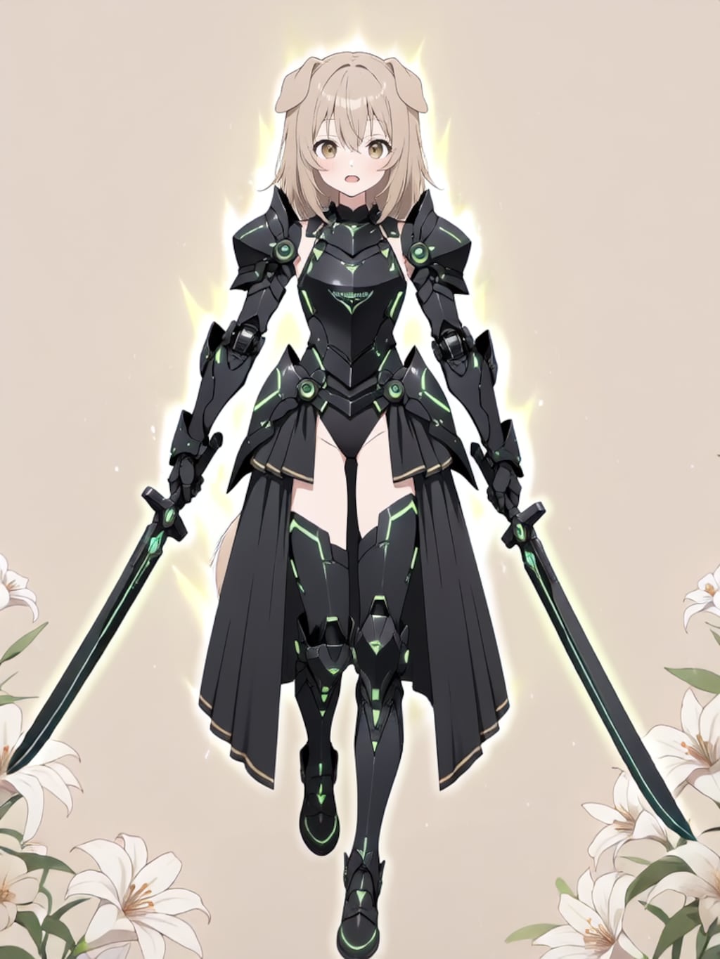 装着！けもぱわーど ぶらっく！【パラパライラスト】