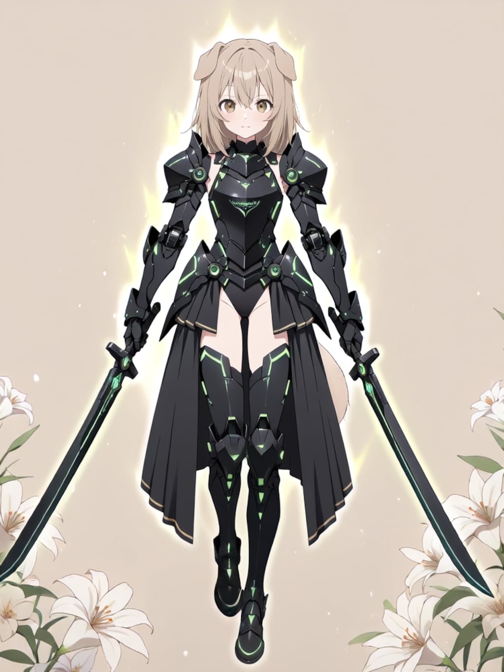 装着！けもぱわーど ぶらっく！【パラパライラスト】