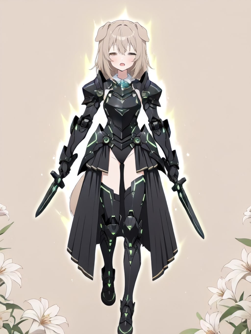 装着！けもぱわーど ぶらっく！【パラパライラスト】