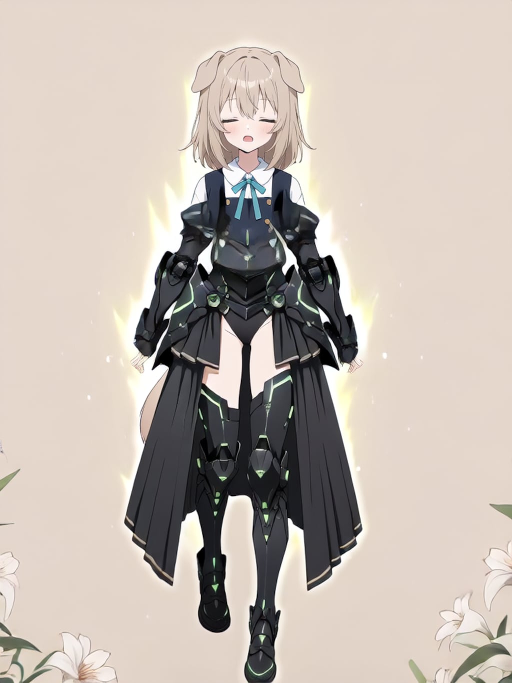 装着！けもぱわーど ぶらっく！【パラパライラスト】