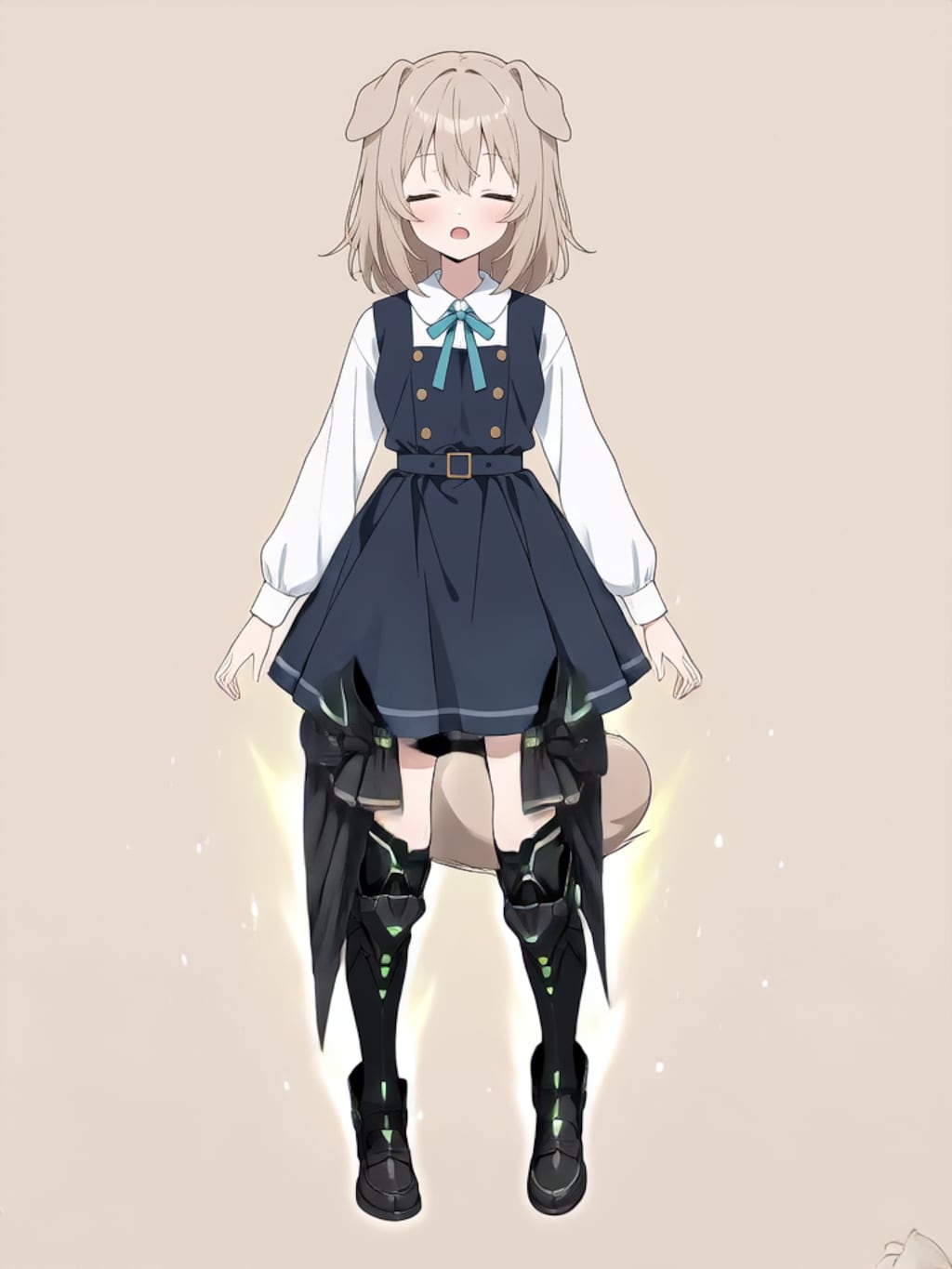 装着！けもぱわーど ぶらっく！【パラパライラスト】