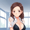 キミキス川田先生の黒ビキニで誘惑👙🏊‍♀️👩‍🏫🎮😍❤️ 6枚目