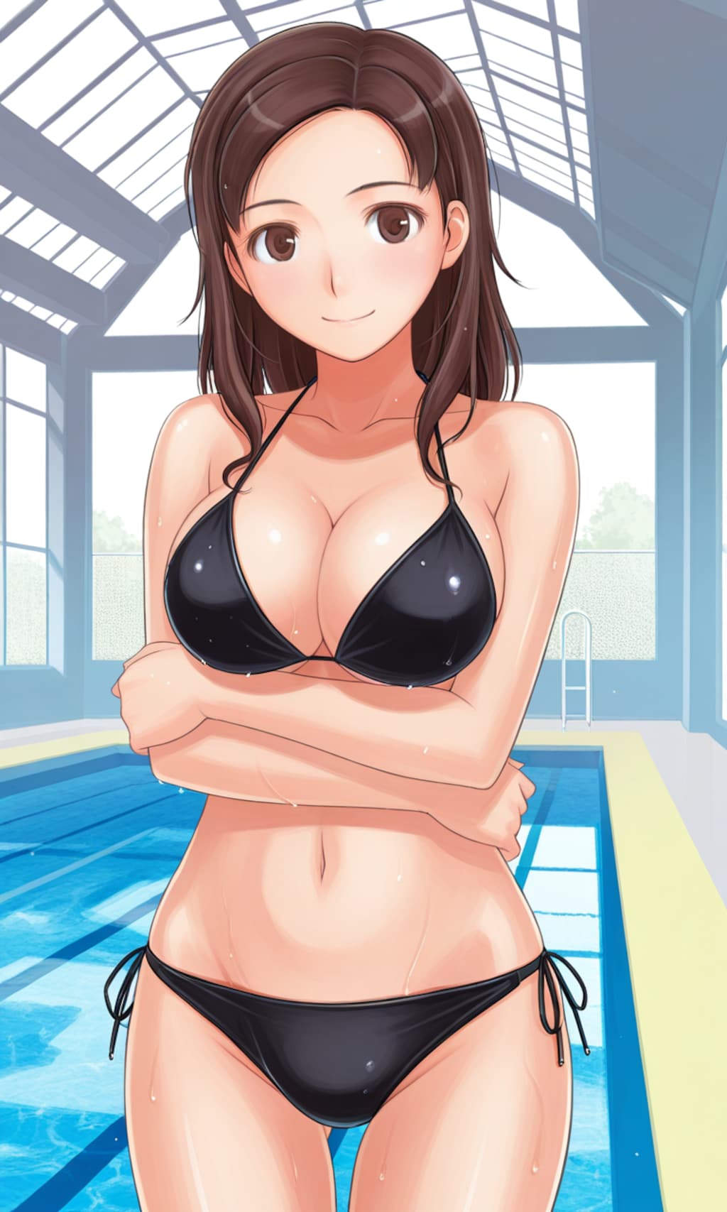 キミキス川田先生の黒ビキニで誘惑👙🏊‍♀️👩‍🏫🎮😍❤️