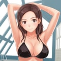 キミキス川田先生の黒ビキニで誘惑👙🏊‍♀️👩‍🏫🎮😍❤️ 5枚目