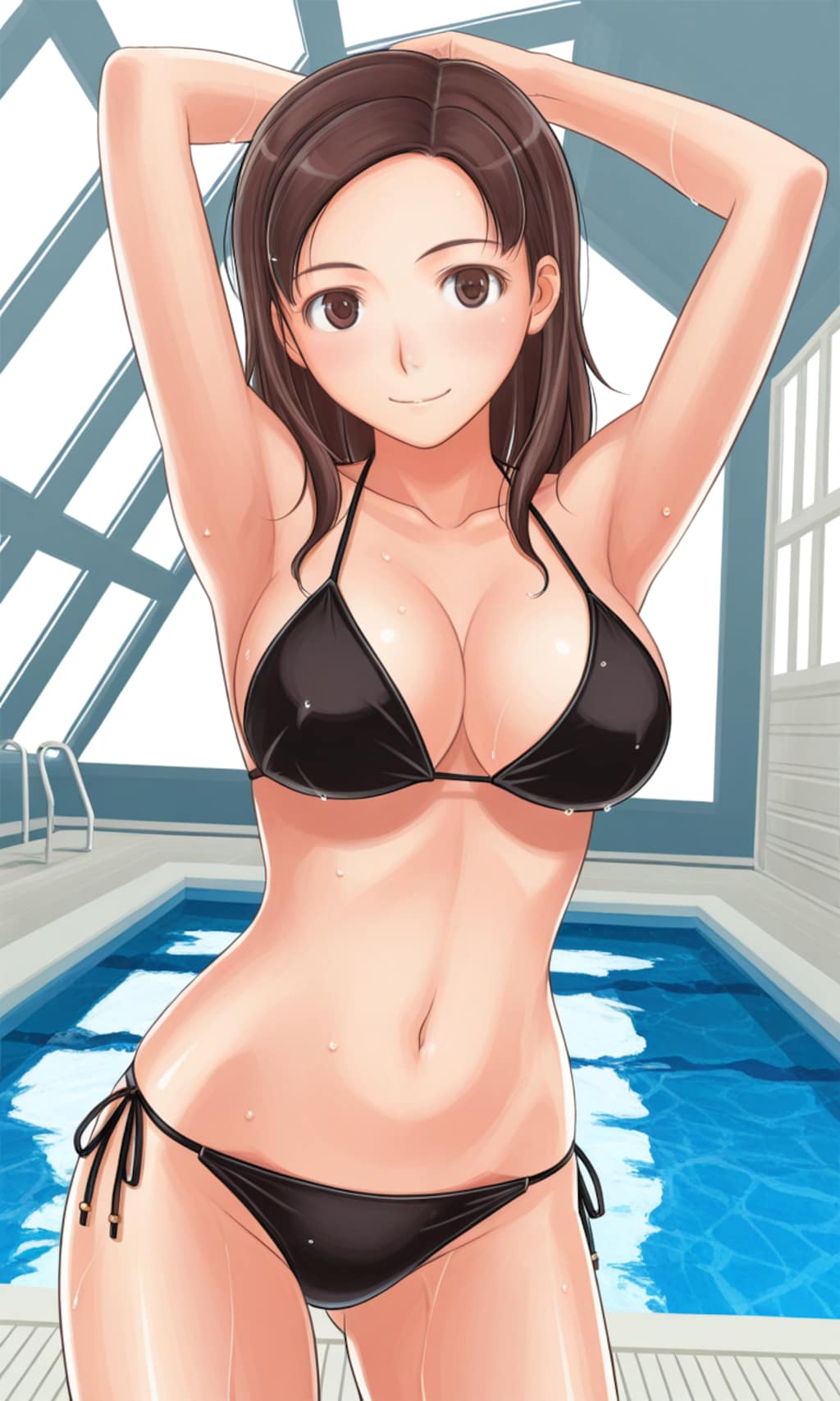 キミキス川田先生の黒ビキニで誘惑👙🏊‍♀️👩‍🏫🎮😍❤️