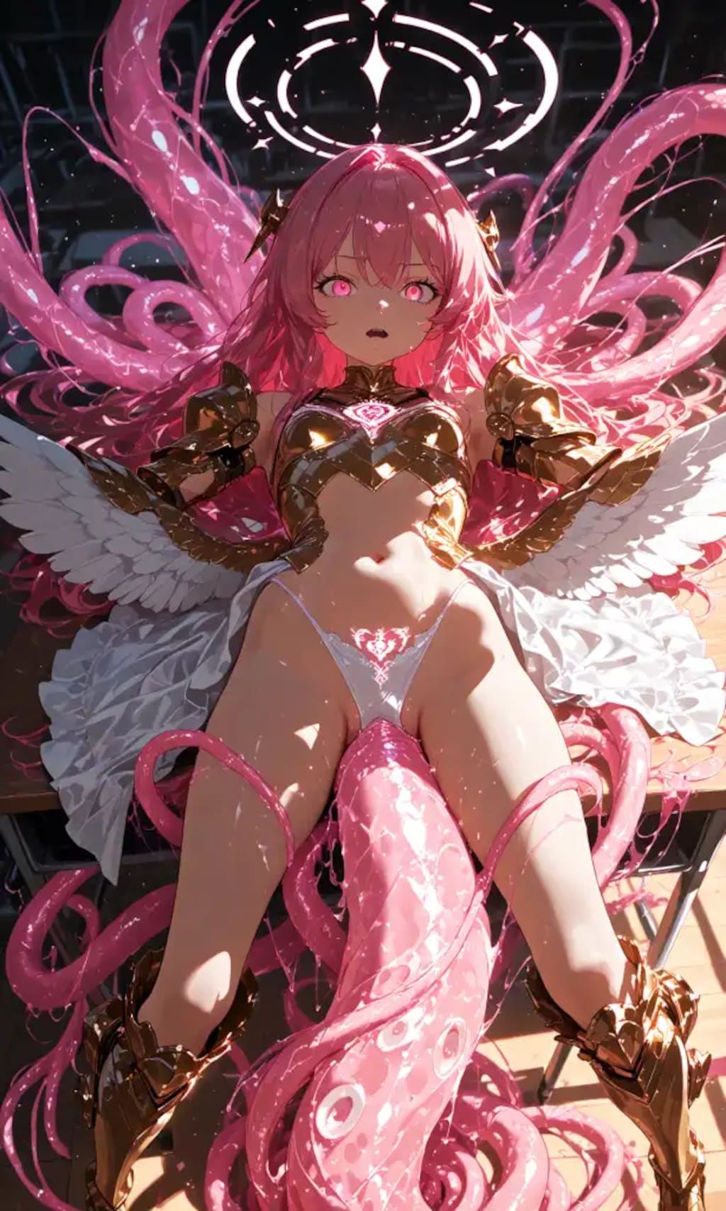 ピンク髪天使ちゃん（淫紋を刻まれる！）