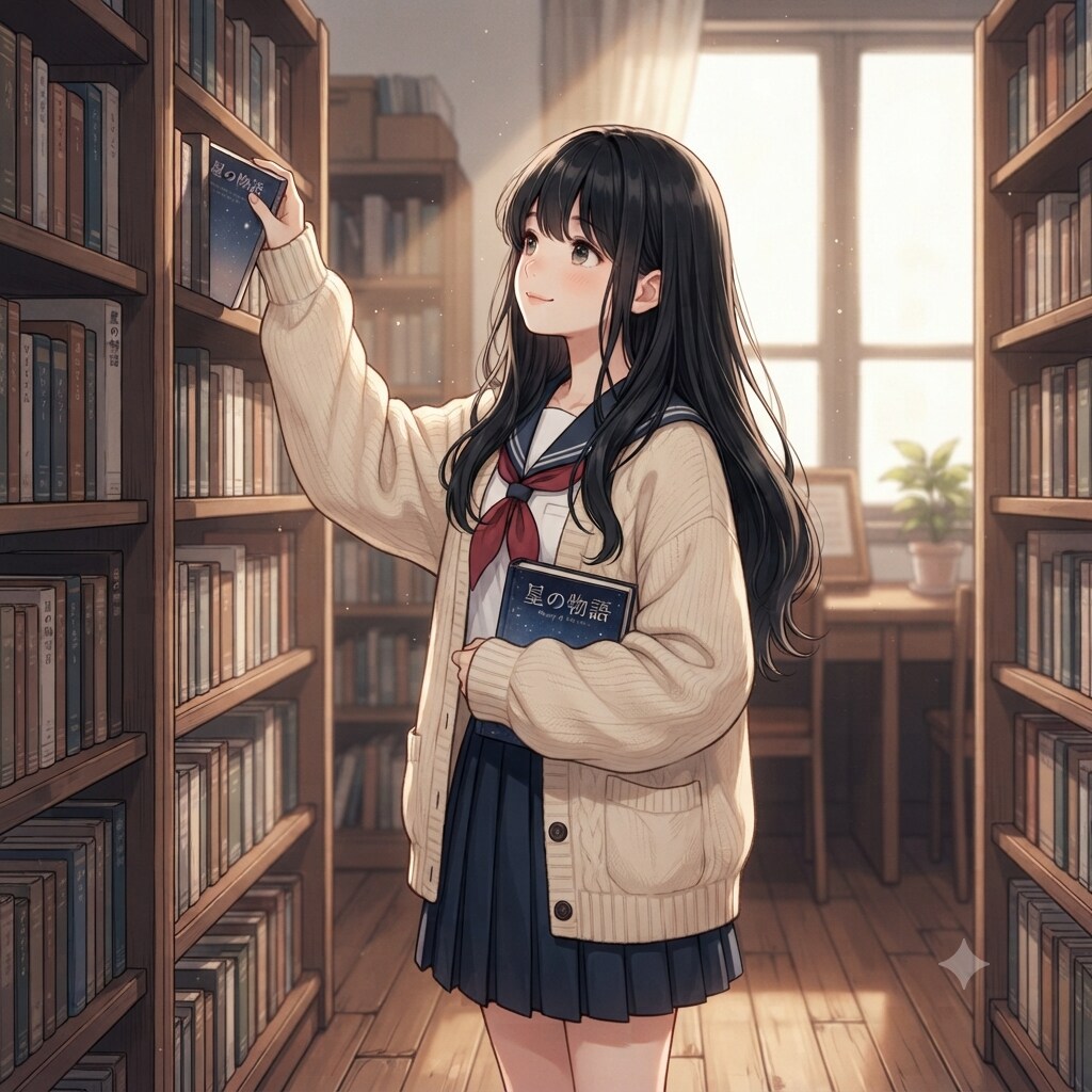 図書館の少女