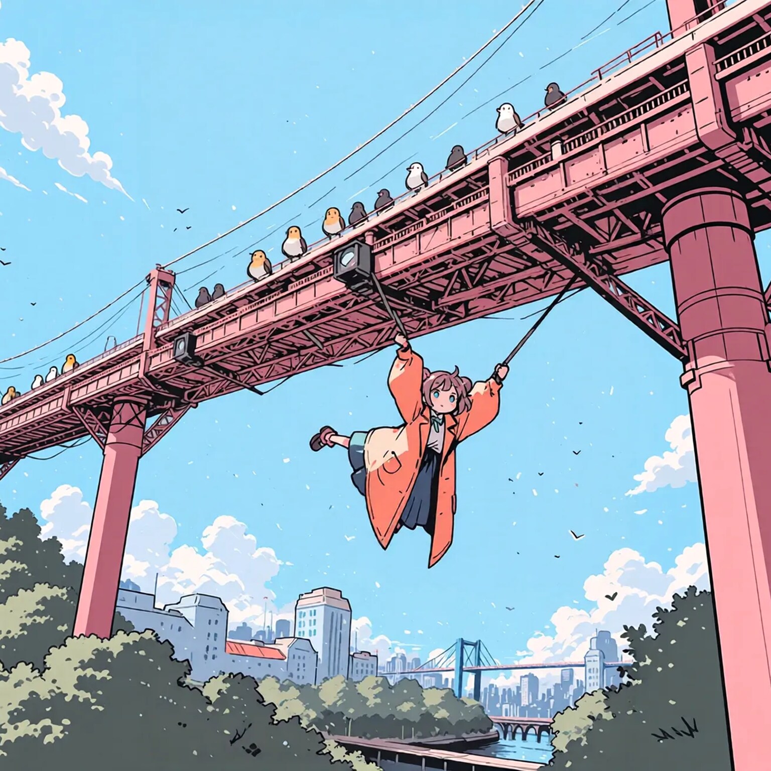 「わぁ、何やってんの。ほら引っ掛かった」 | の人気AIイラスト・グラビア