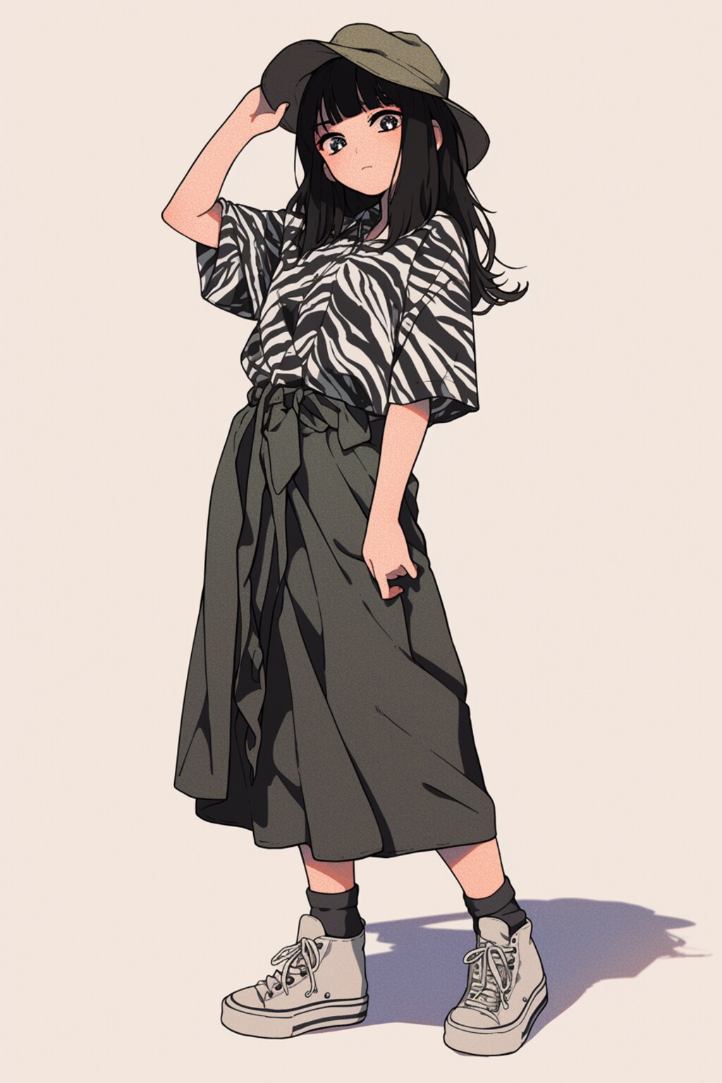 ゼブラ柄シャツ