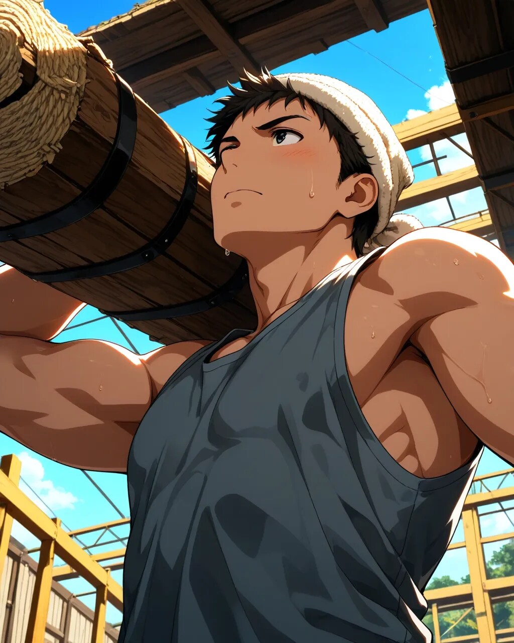 肉体労働 | の人気AIイラスト・グラビア