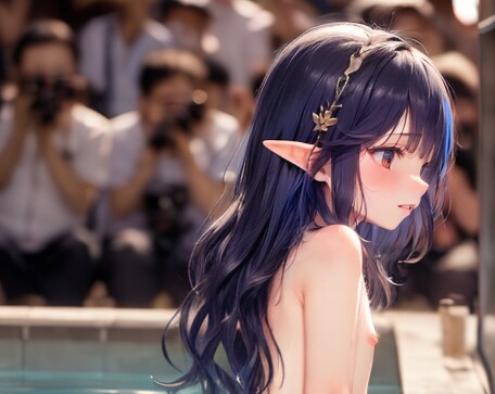 ブラ付けないでプールに行く