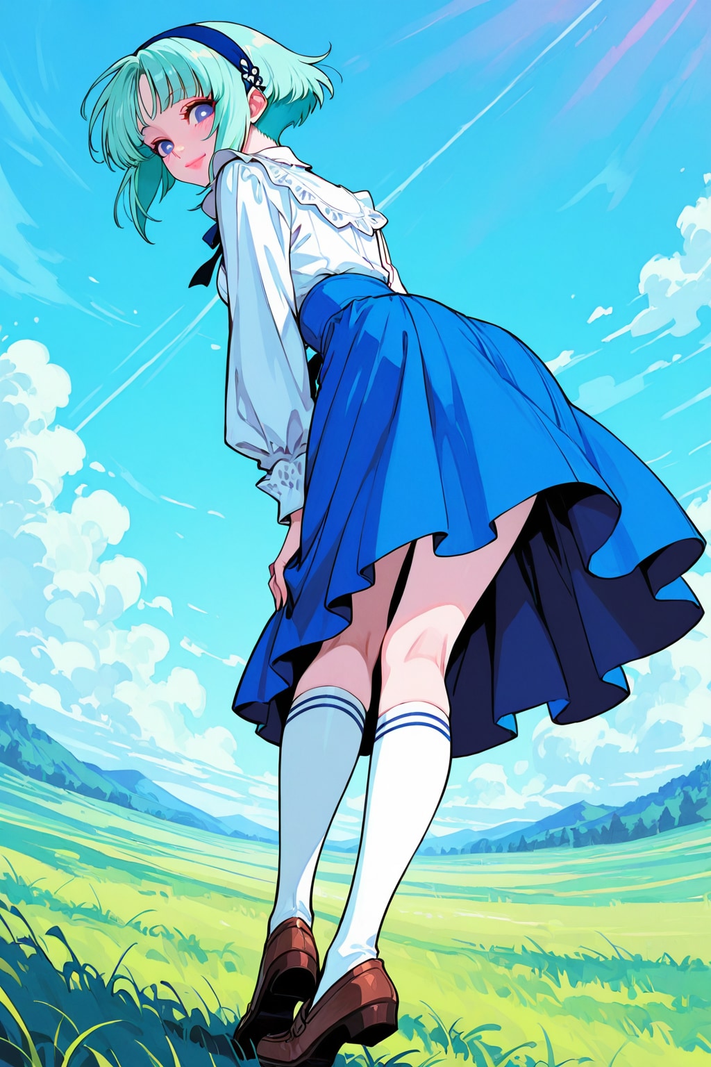 青髪の女の子　その２