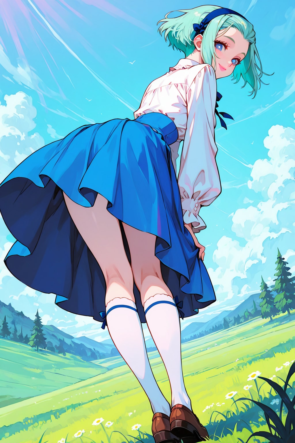 青髪の女の子　その２
