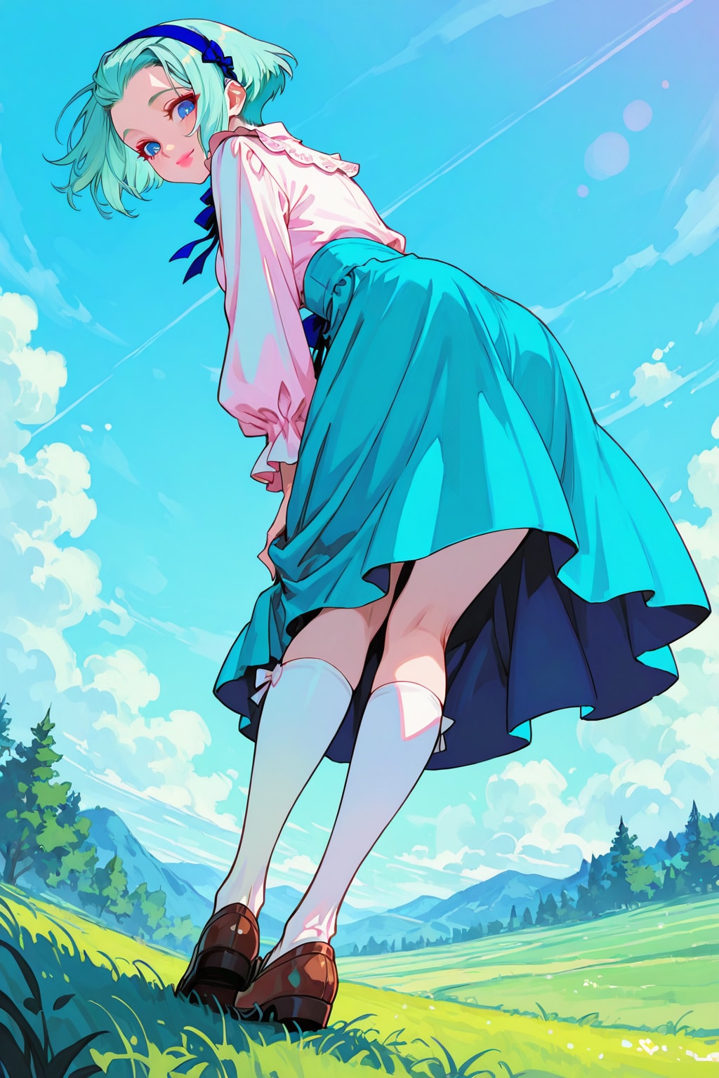 青髪の女の子　その２