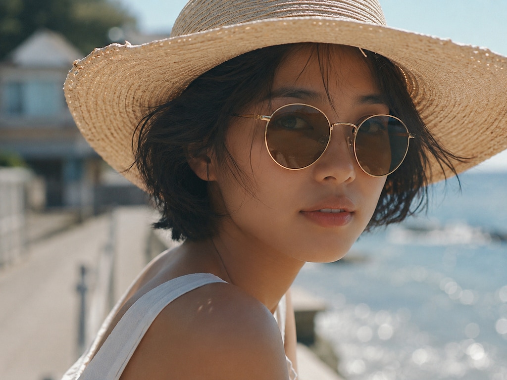 サングラスと彼女