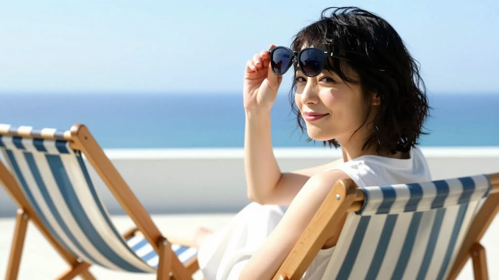 サングラスと彼女
