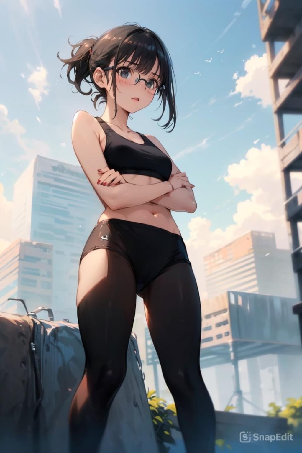スポブラの眼鏡っ娘