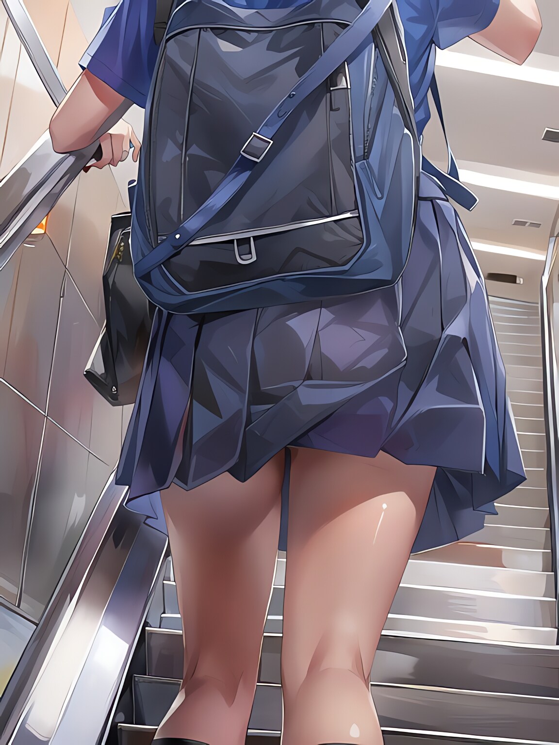 女子高生の後ろ姿！ | の人気AIイラスト・グラビア