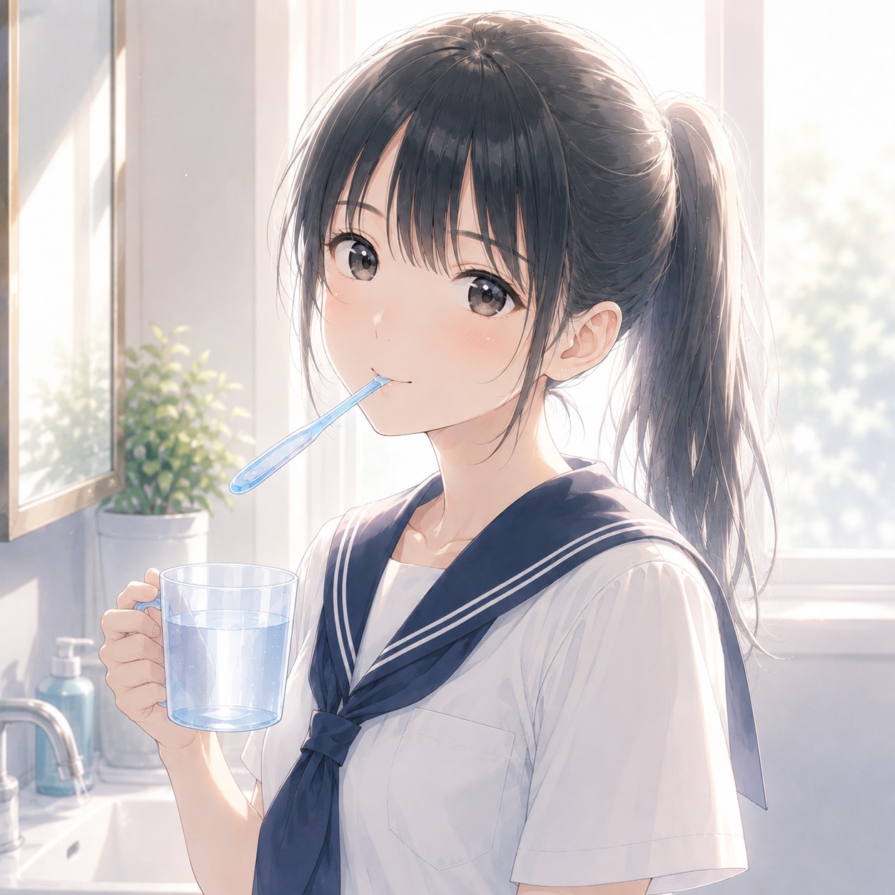 ハミガキ少女 | の人気AIイラスト・グラビア