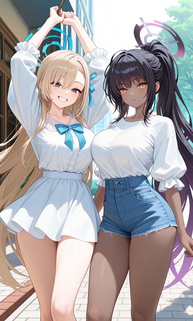 アスナとカリン　私服5