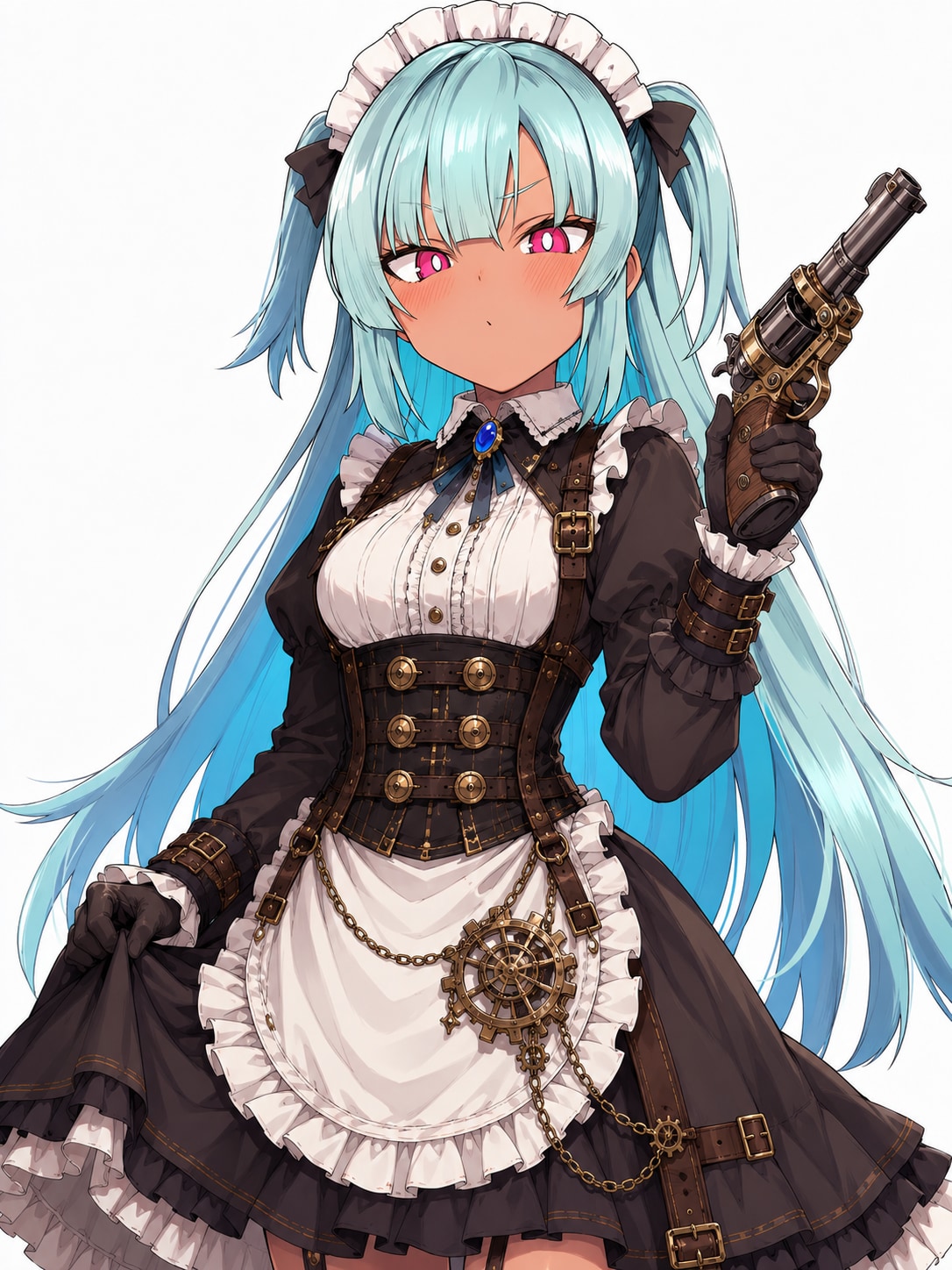 スチームパンクな武装メイドさん