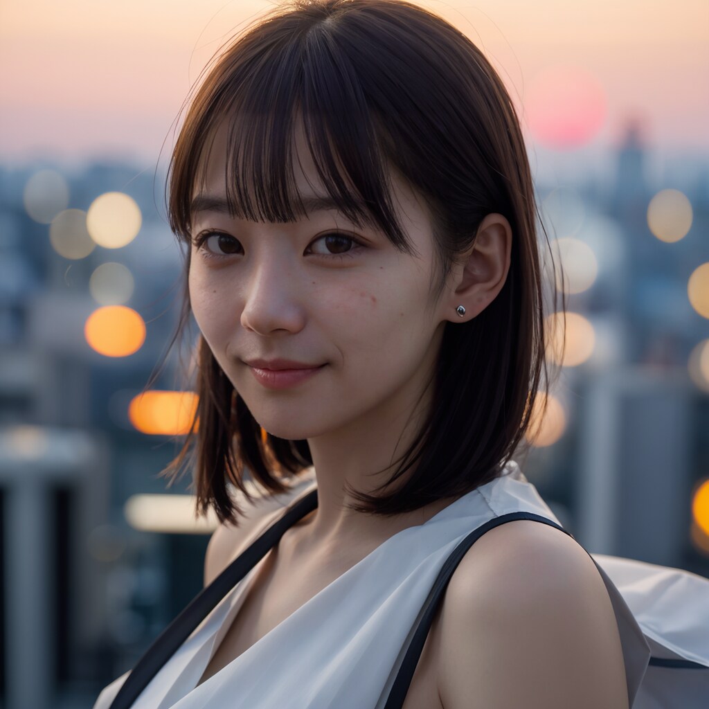 夕焼けフェイスショット No.5