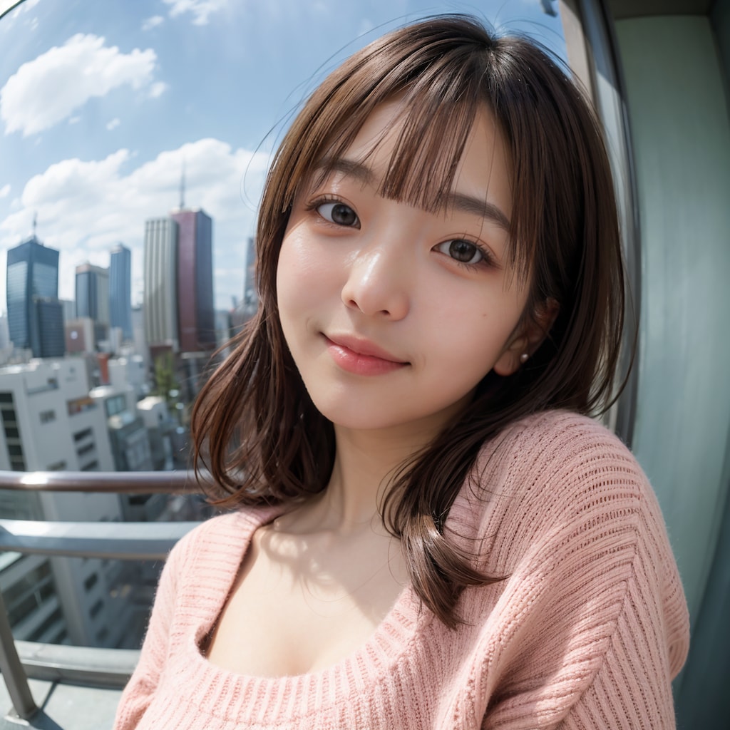 魚眼レンズ顔アップ 3/11