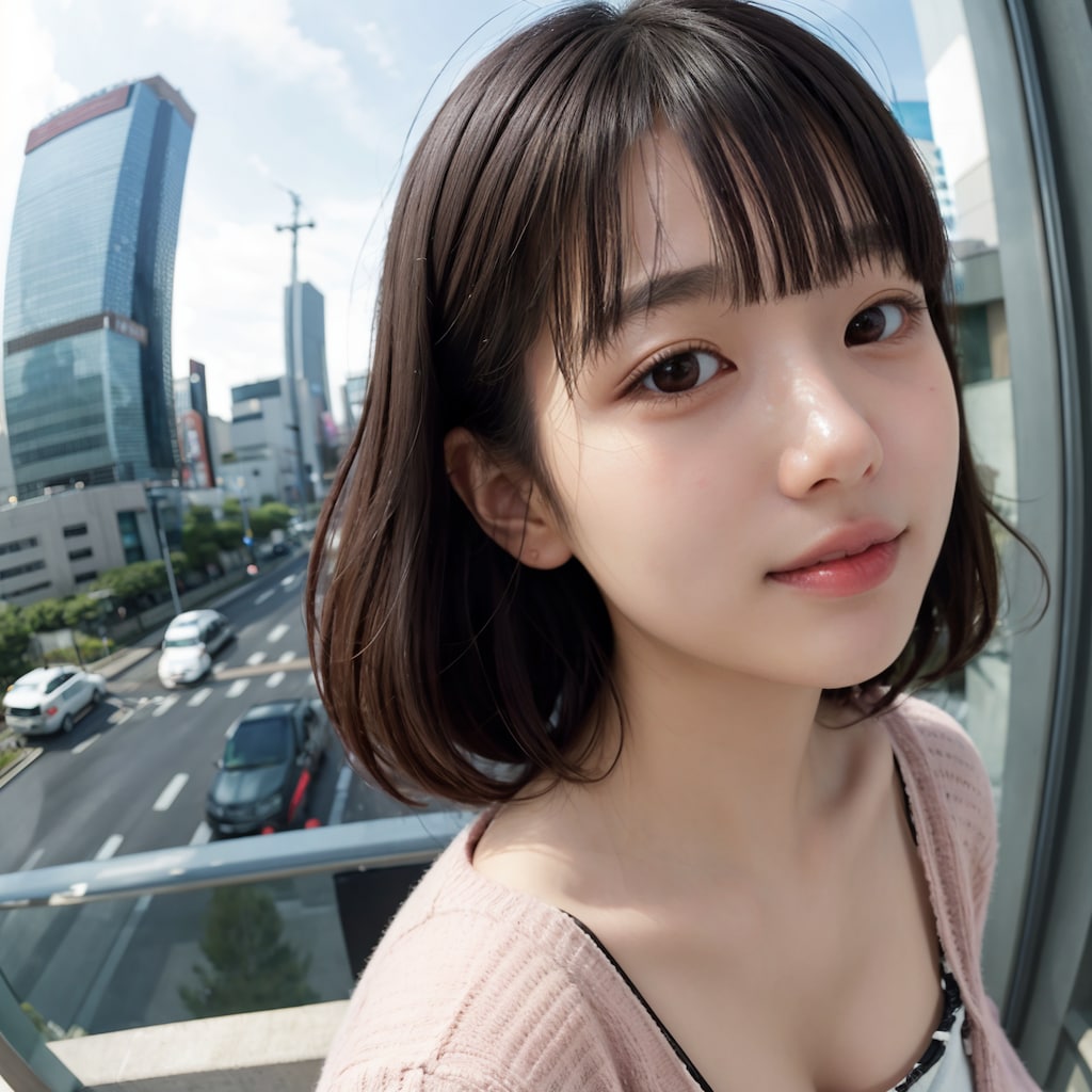 魚眼レンズ顔アップ 3/11